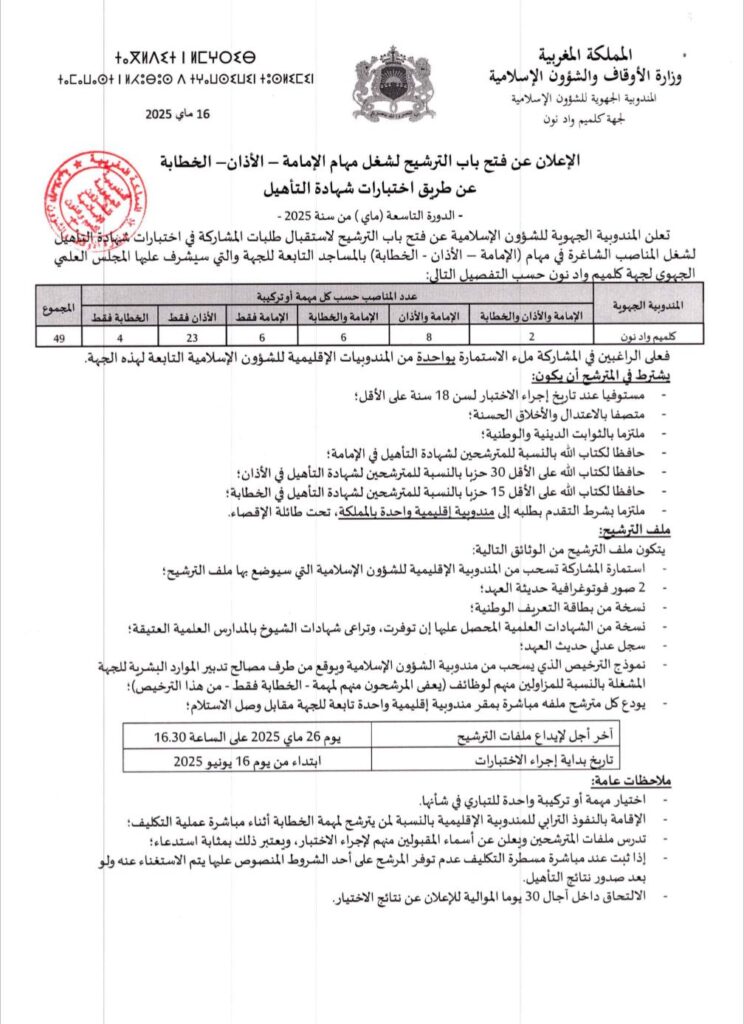 الإمامة-الأذان-الخطابة-alwadifa-lik