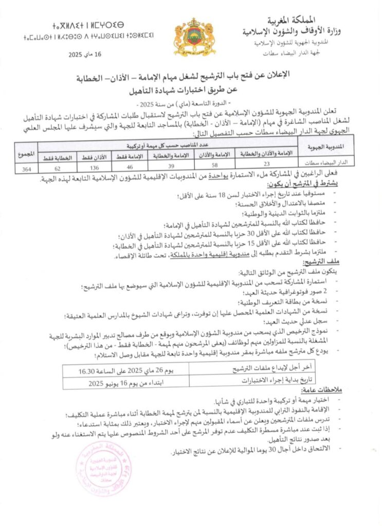 الإمامة-الأذان-الخطابة-alwadifa-lik