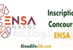 Inscription Concours ENSA