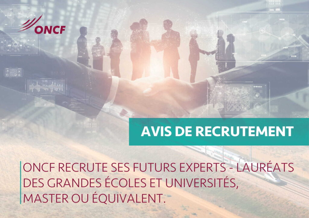 Concours de Recrutement ONCF 2025 (112 Postes)